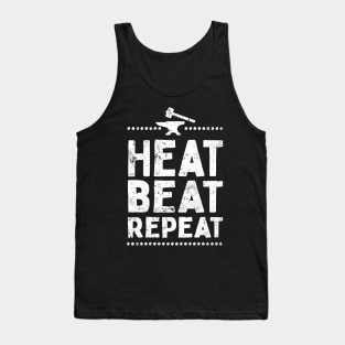 Heat Beat Repeat Funny Metalsmith Tank Top